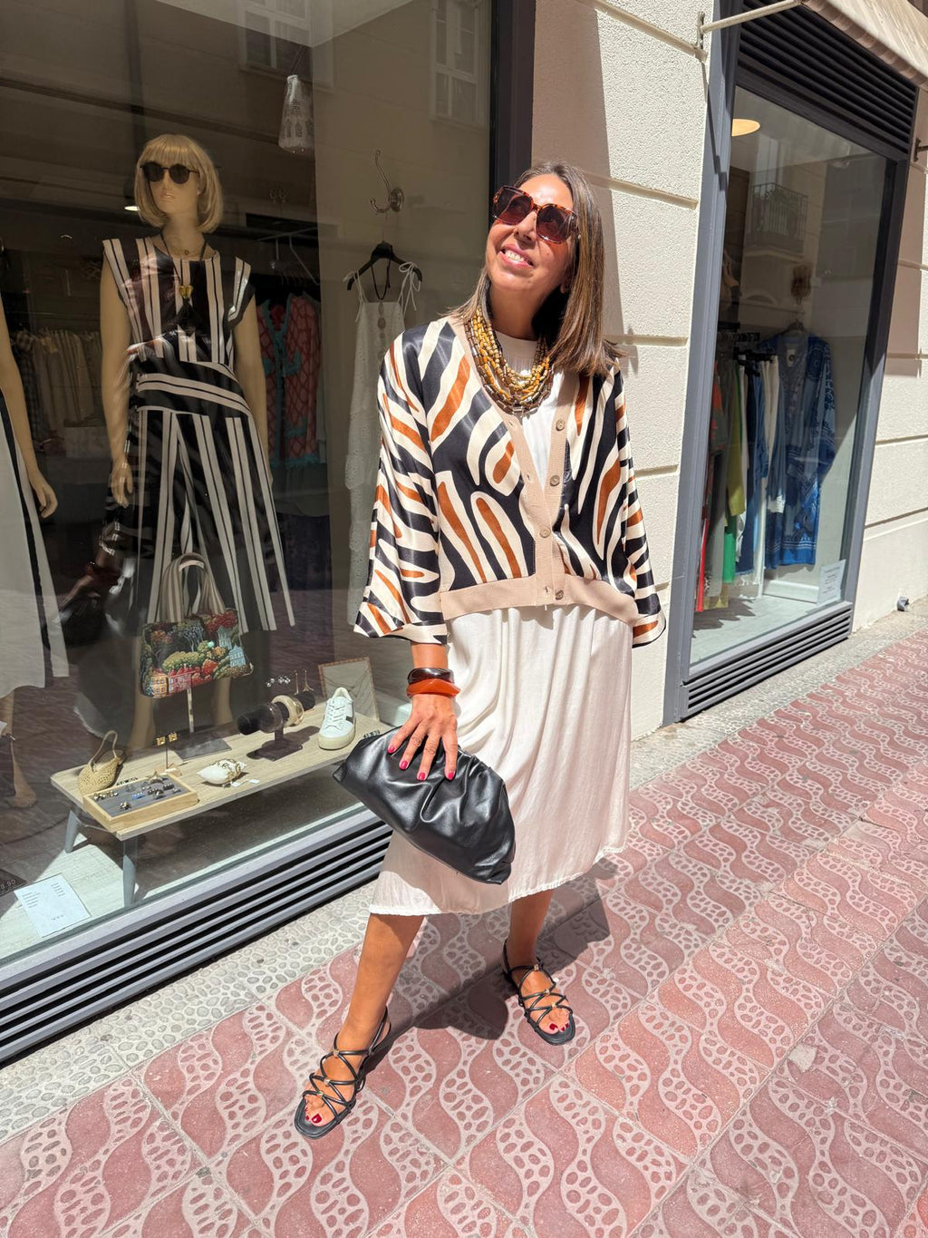 Bomber satinada cebra DONDOLA