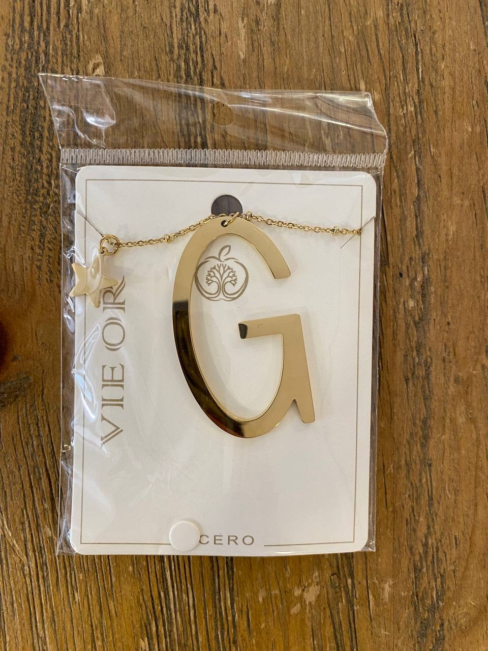 Colgante letra acero DONDOLA