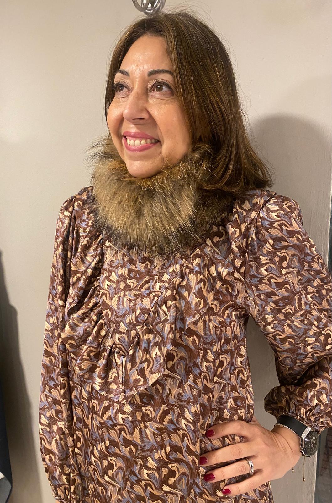 Cuello pelo natural zorro DONDOLA