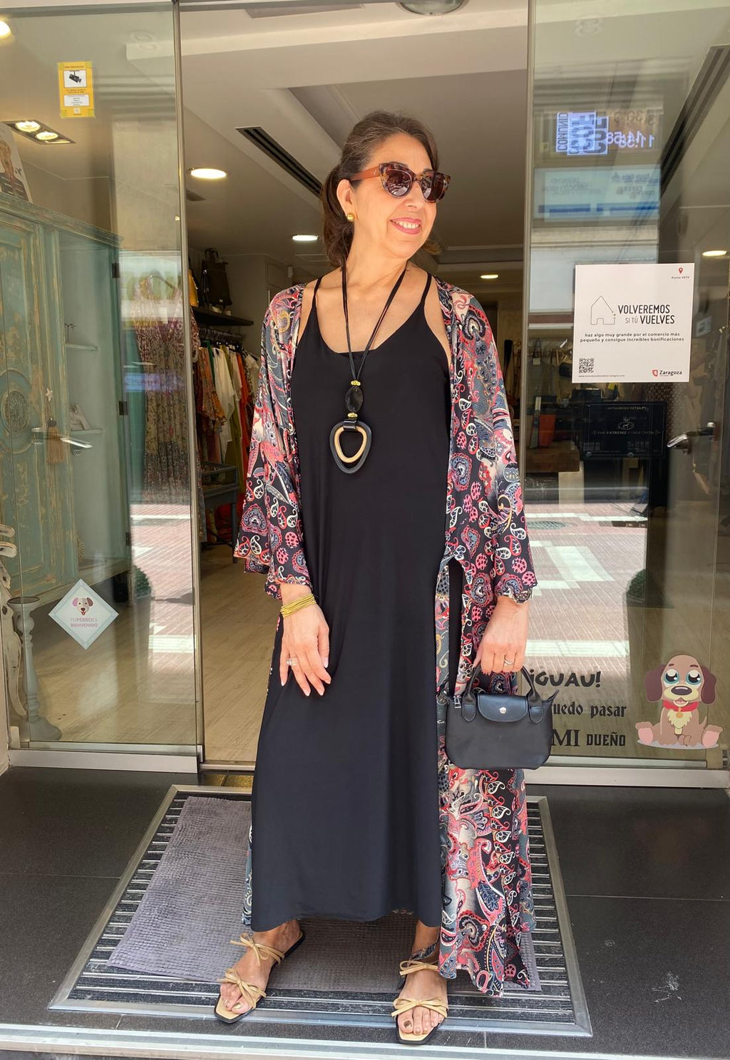 Vestido punto seda fría espalda nadadora DONDOLA