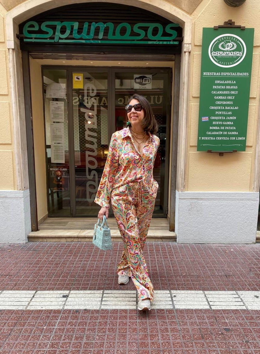 Camisa estampada multicolor(conjunto pijamero) DONDOLA