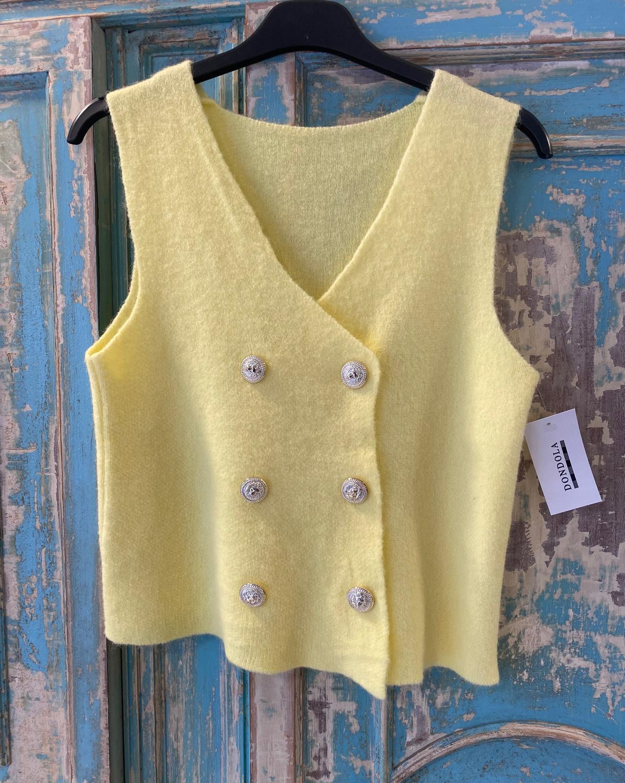 Chaleco corto punto doble botonadura DONDOLA