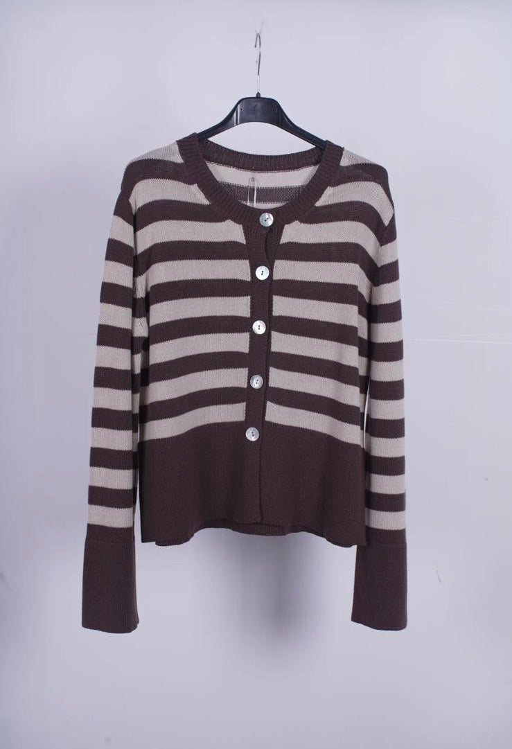 Chaqueta rayas manga ligeramente acampanada DONDOLA