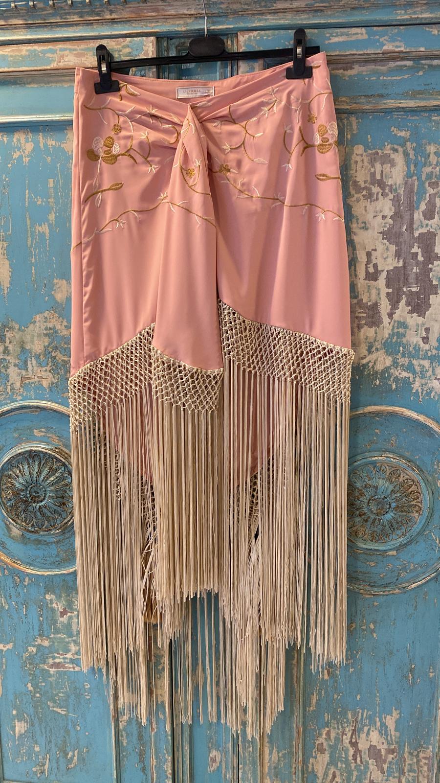 Falda flecos anudada MANILA