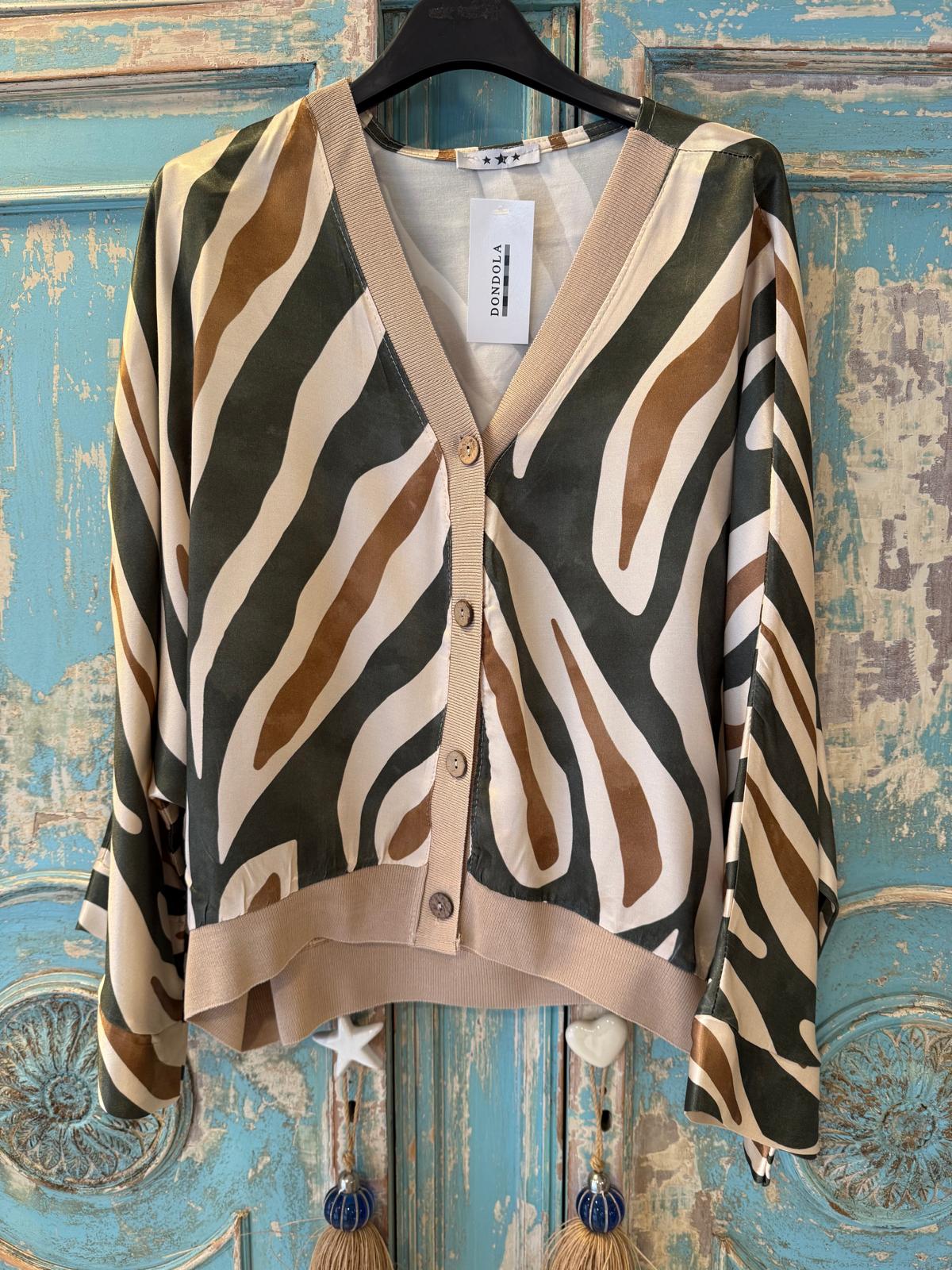 Bomber satinada cebra DONDOLA