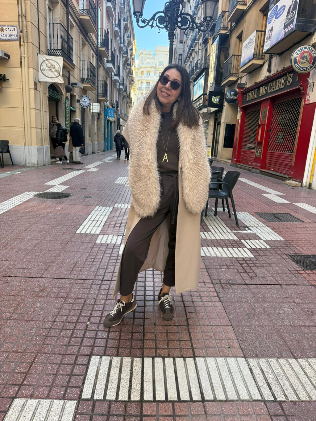 Estola Pelo Zorro Natural - Lujo y Glamour Alex Max