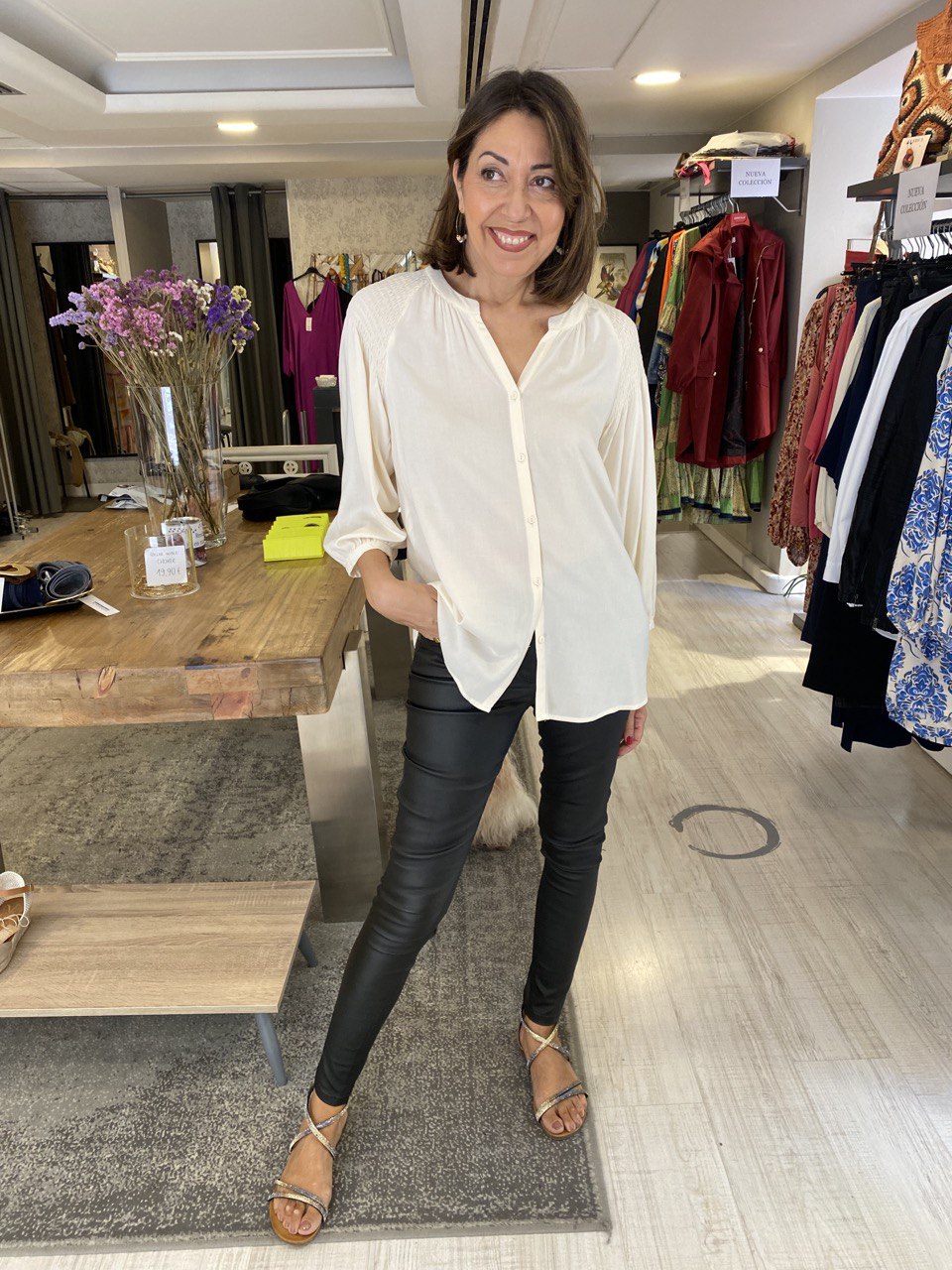 Pantalón negro encerado “Soyaconcept”