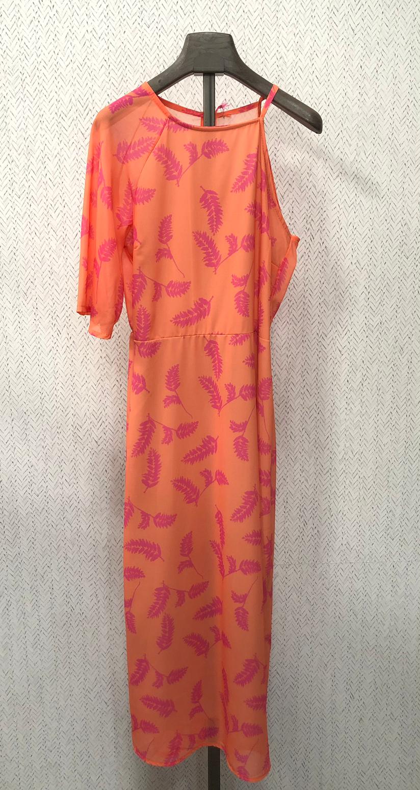 Vestido estampado mangas asimétricas DONDOLA