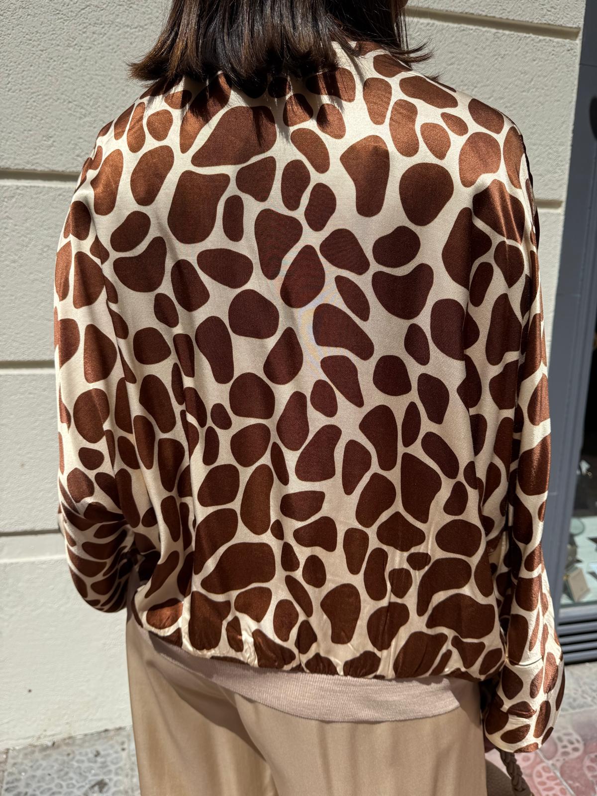 Bomber satinada giraffe  DONDOLA