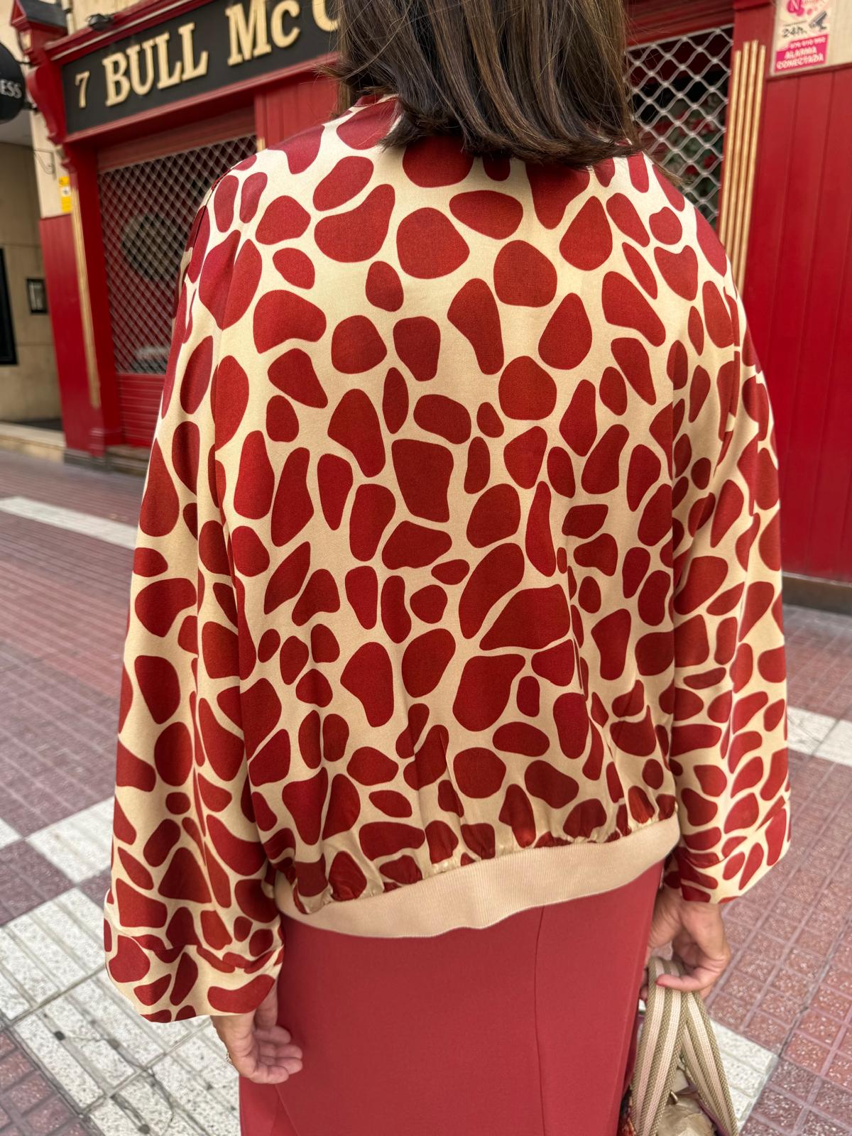 Bomber satinada giraffe  DONDOLA
