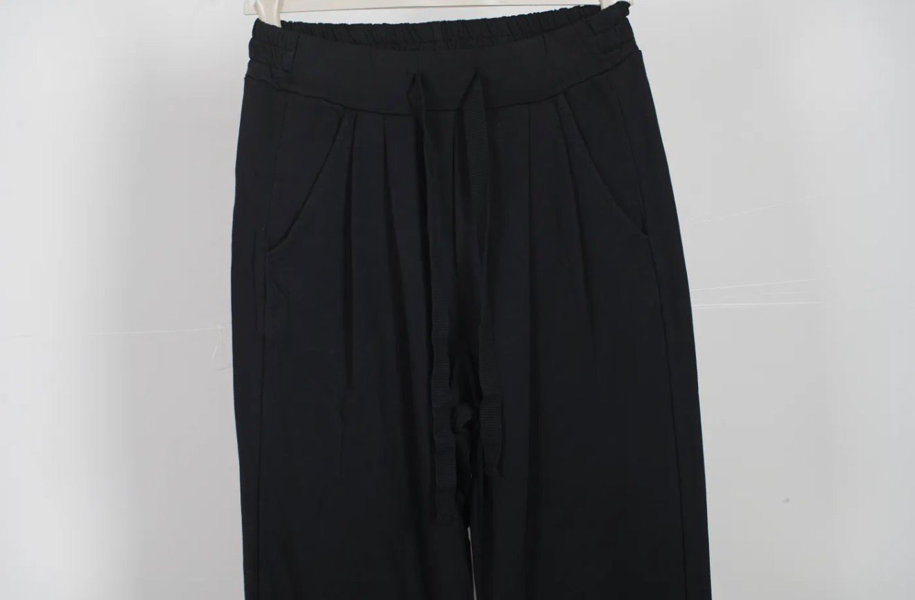 Pantalón Negro de Pinzas Mujer - Algodón Premium Elegante | Dondola