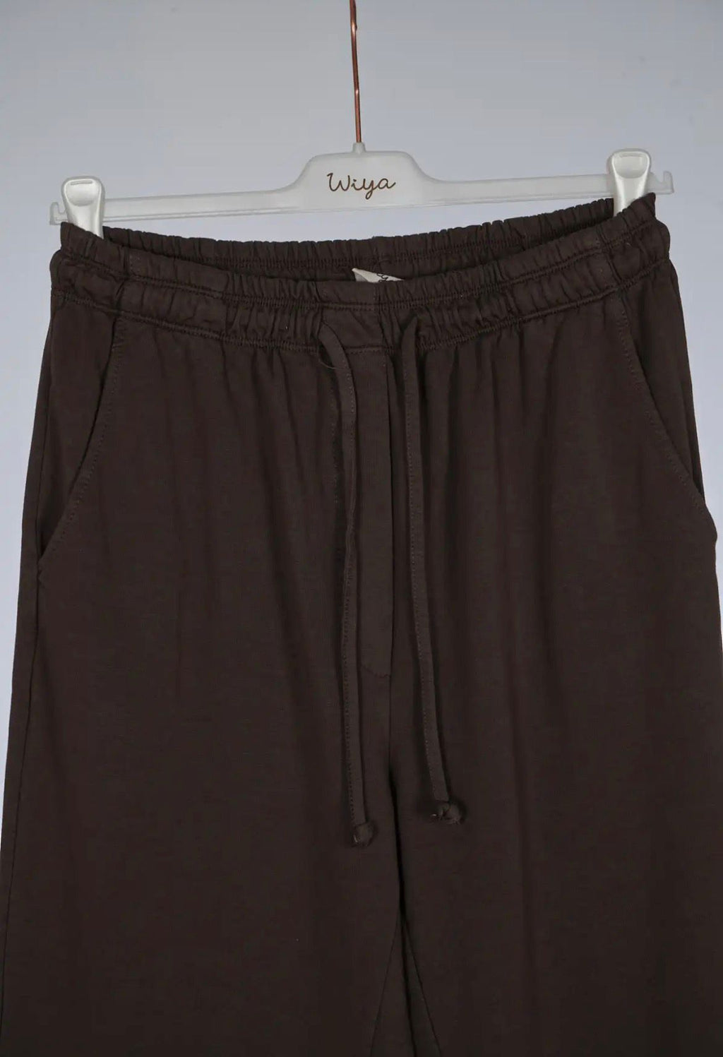 Pantalón Marrón Chocolate Mujer - Algodón Elástico Elegante | Dondola