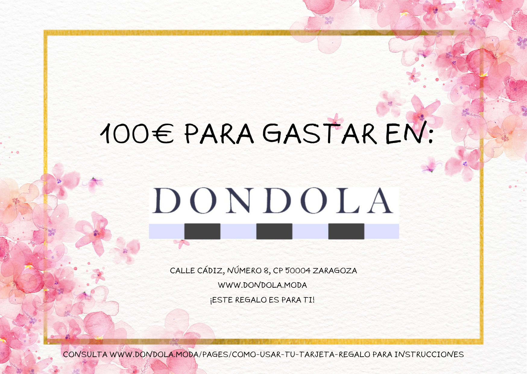 Tarjeta Regalo Dondola Moda