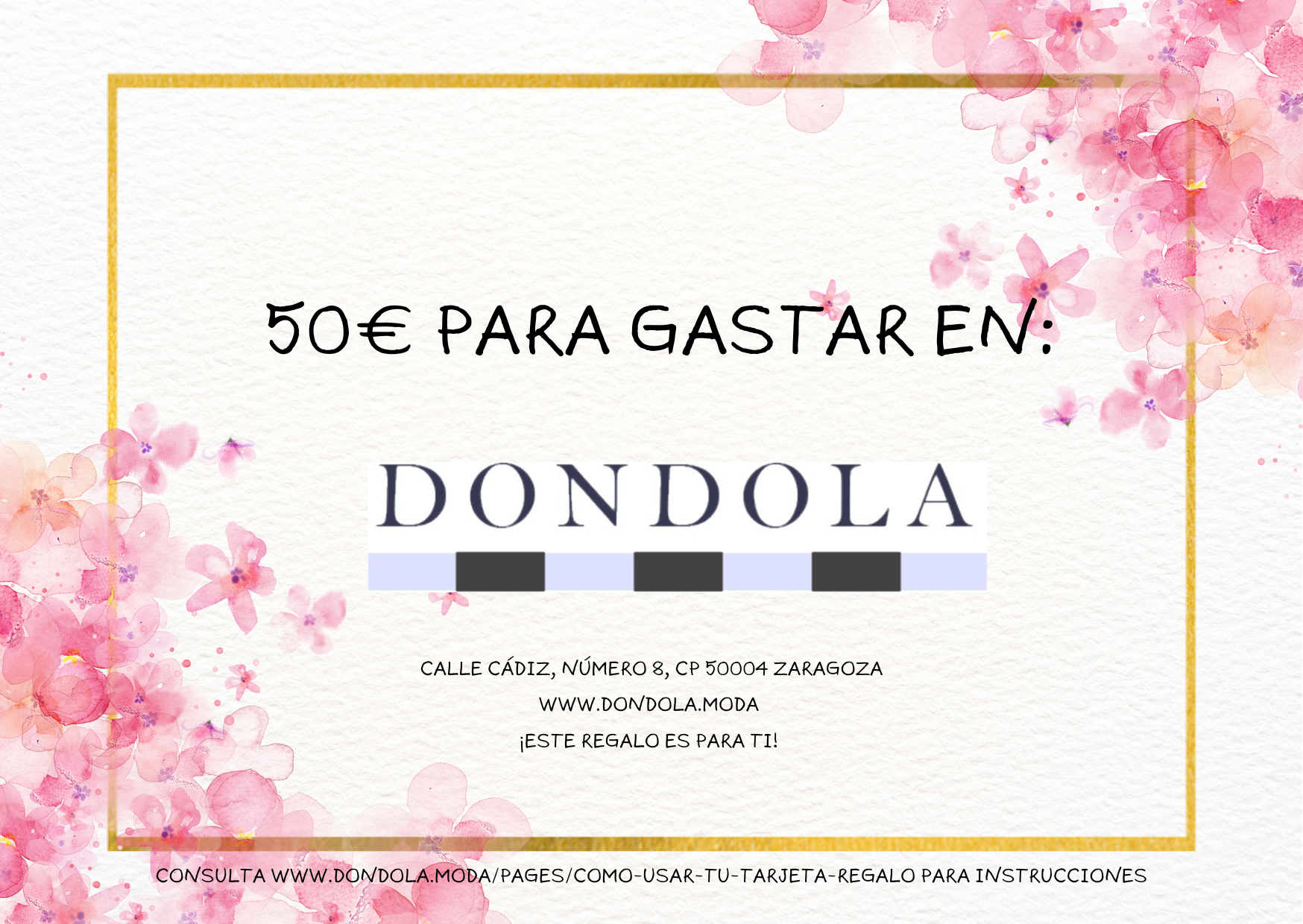 Tarjeta Regalo Dondola Moda