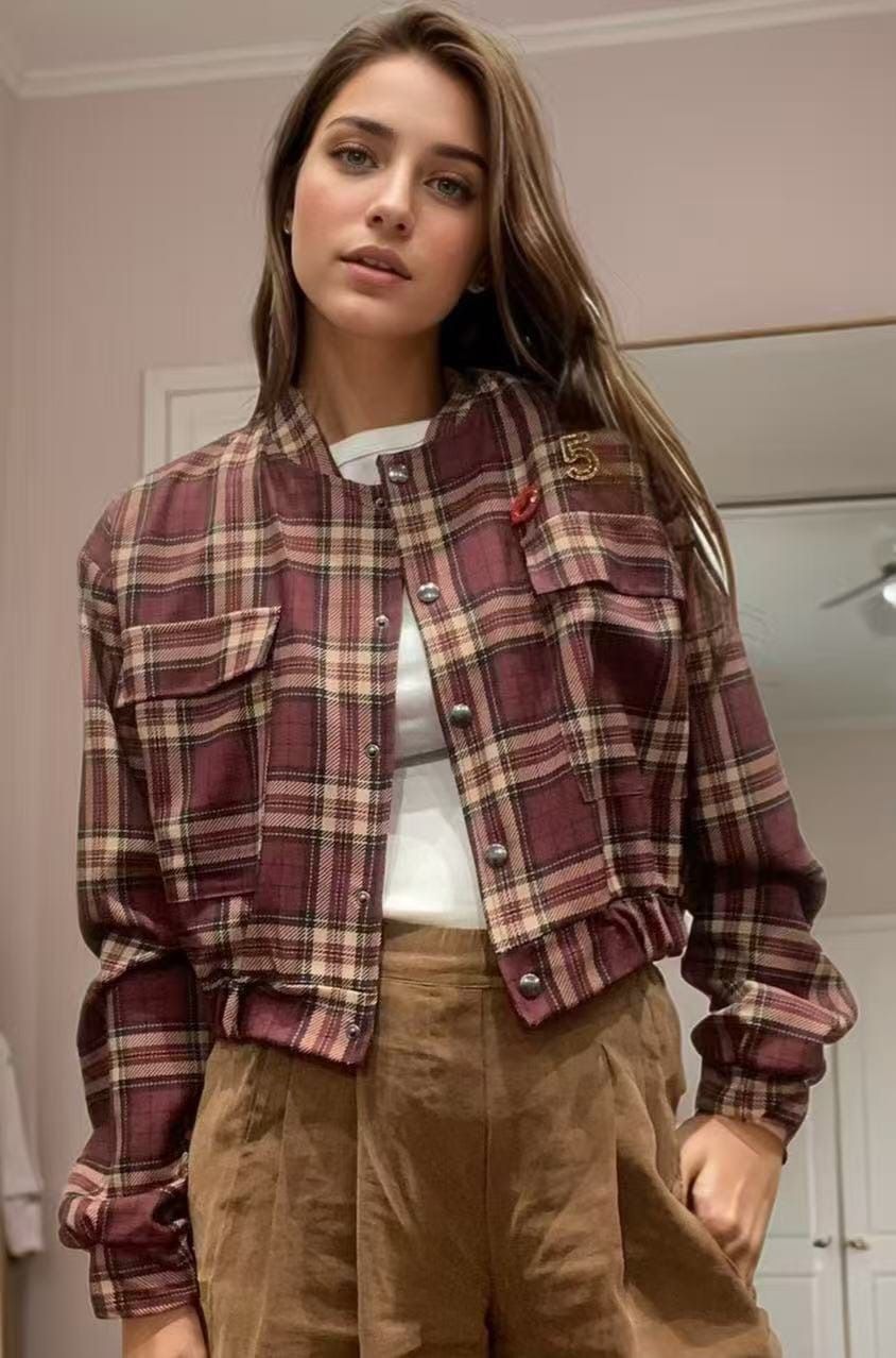 Bomber cuadros Tartán