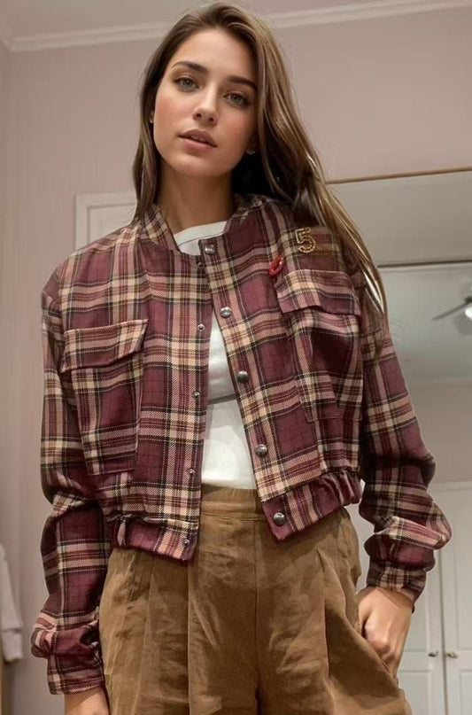 Bomber cuadros Tartán