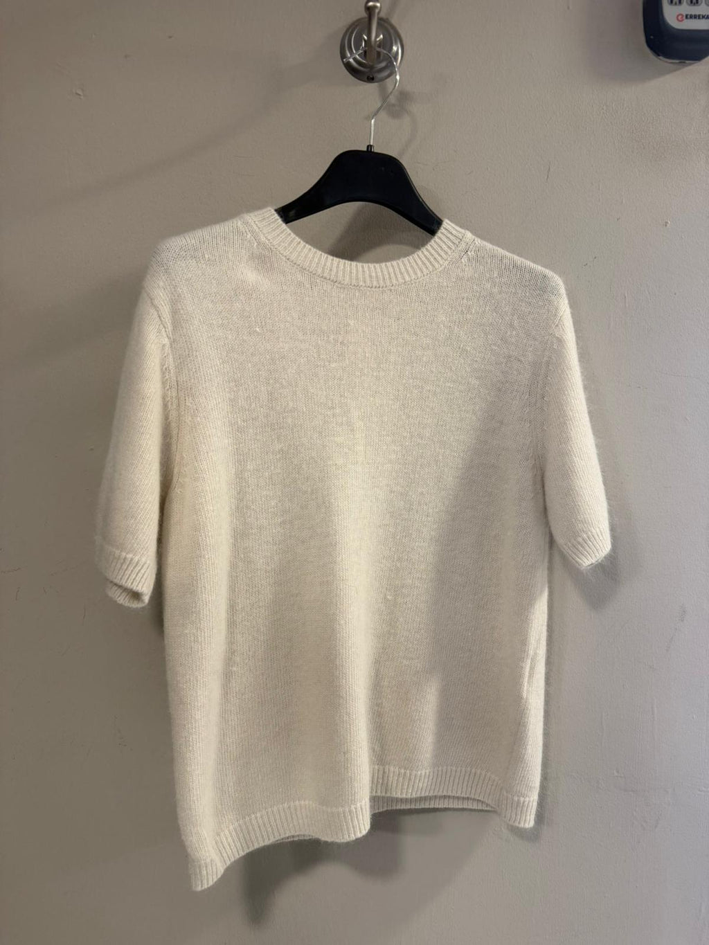 Jersey Manga Corta Angora - Punto Premium Mujer