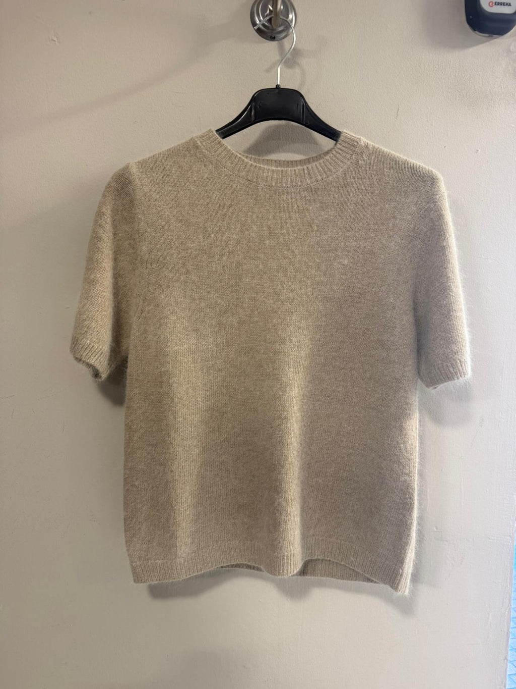 Jersey Manga Corta Angora - Punto Premium Mujer