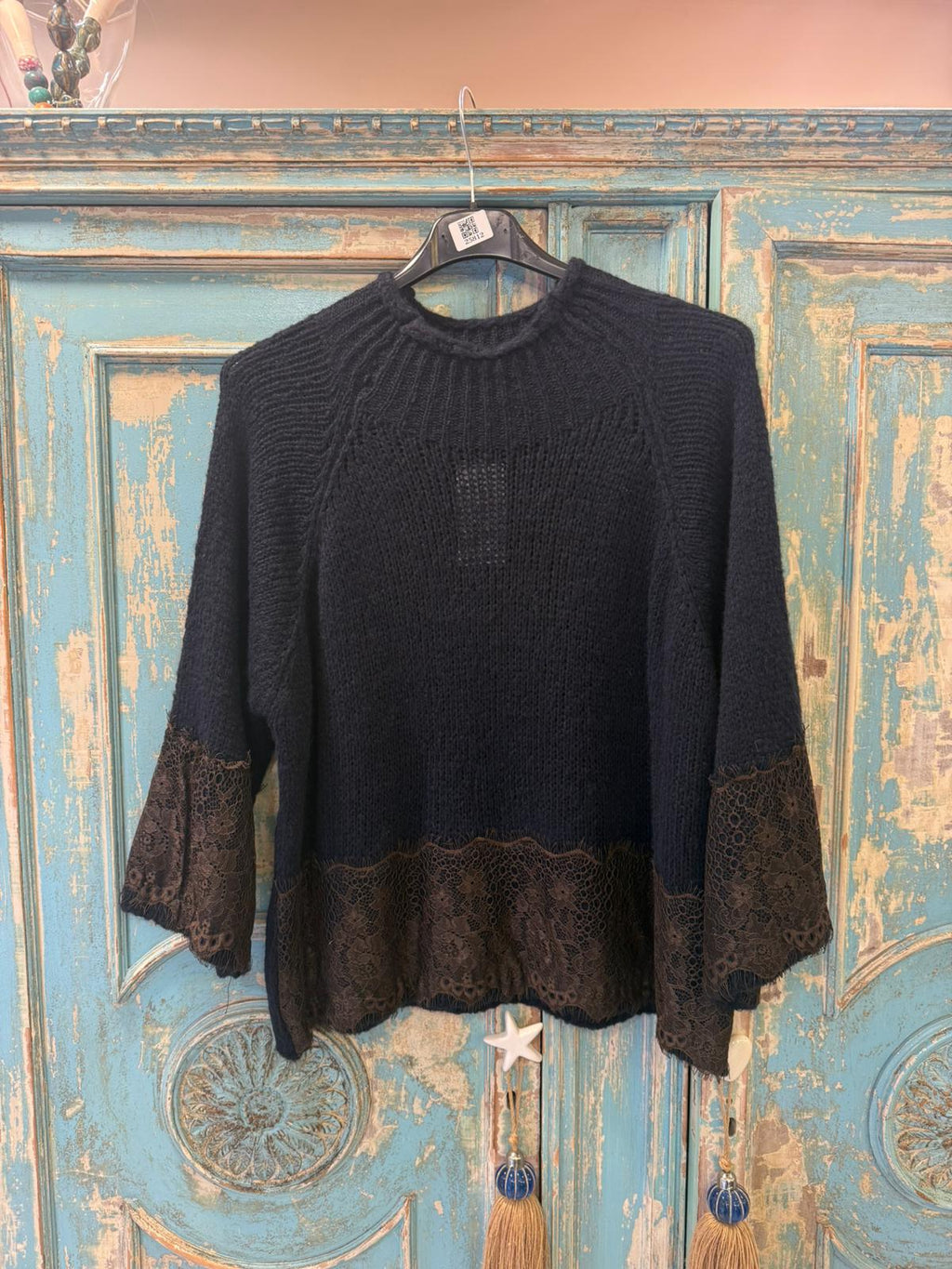 Jersey Oversize Mangas Acampanadas - Punto Texturizado | Dondola