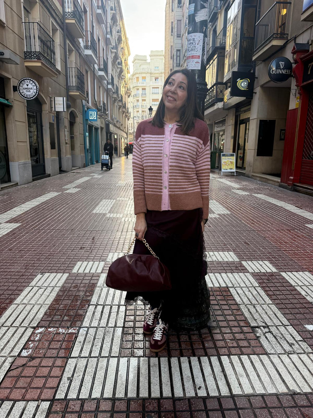 Chaqueta Punto Rayas Multicolor - Cardigan Mujer