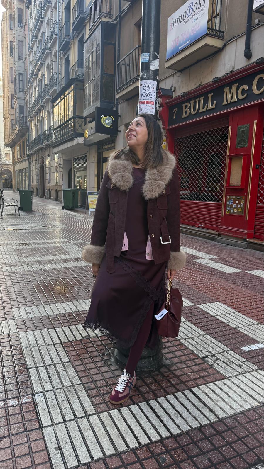 Chaqueta Safari Pelo Sintético - Abrigo Elegante Mujer