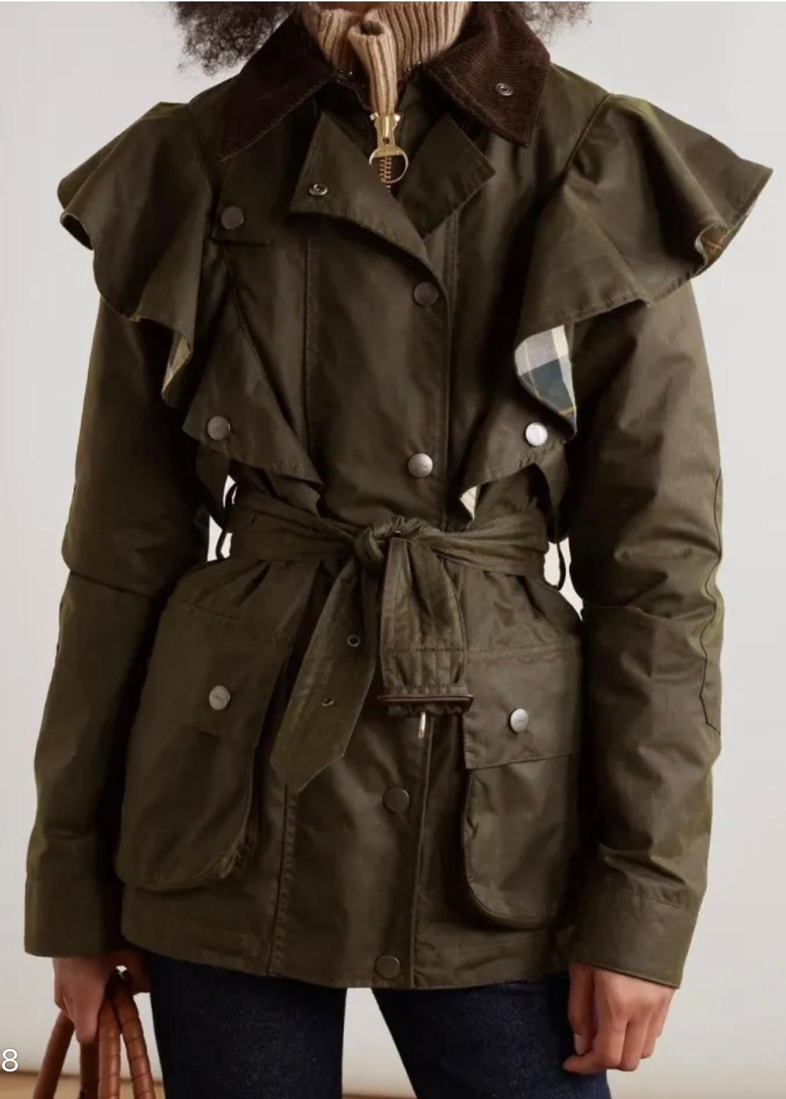 Chaqueta Utility Volantes Hombros - Chaqueta Mujer