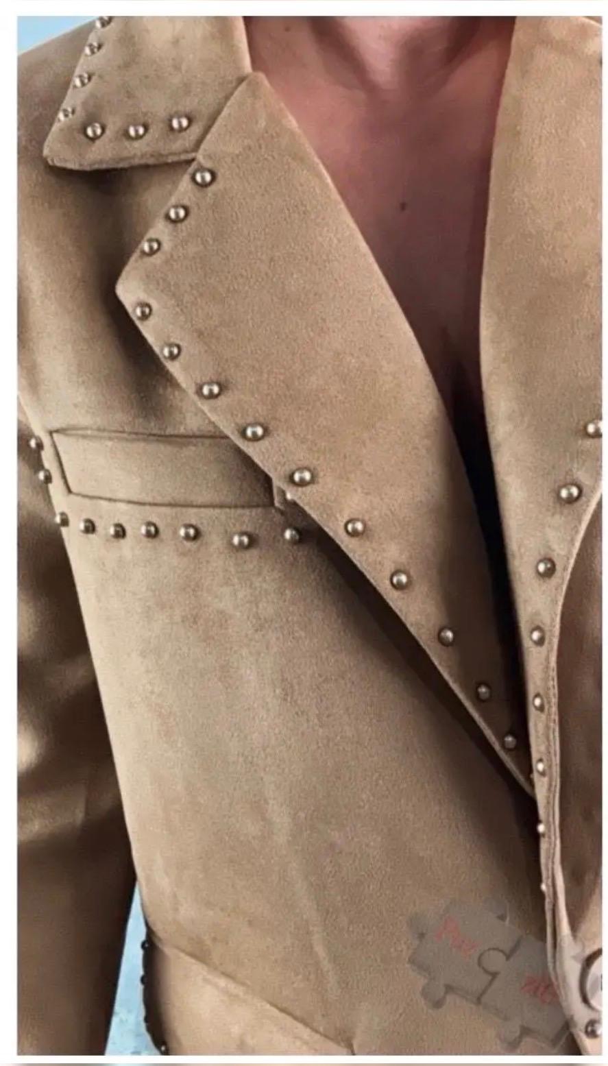 Blazer Arena con Tachuelas - Algodón y Lino | Dondola