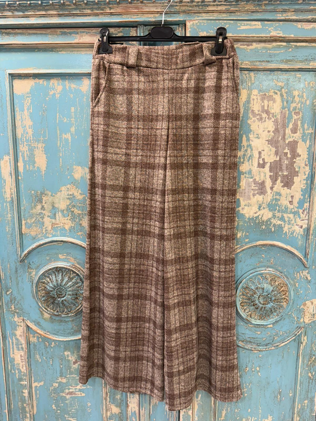 Pantalones de Cuadros Talla Única - 95% Poliéster 5% Elastano