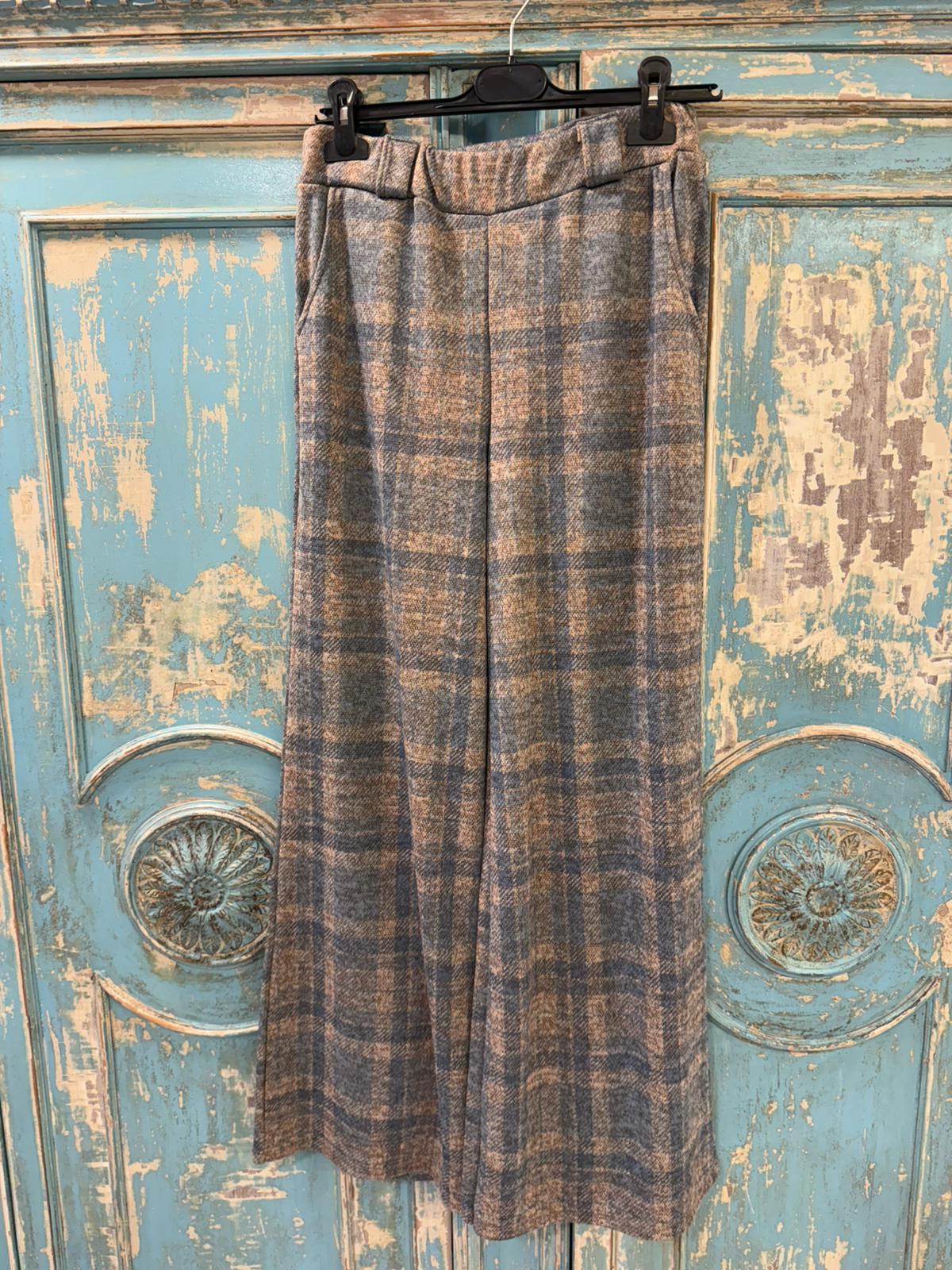 Pantalones de Cuadros Talla Única - 95% Poliéster 5% Elastano