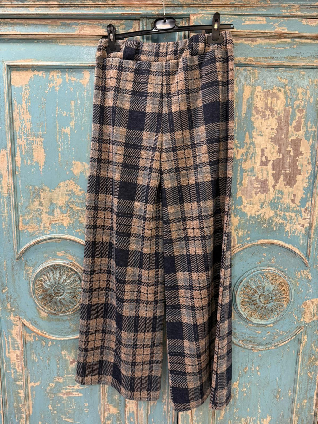 Pantalones de Cuadros Talla Única - 95% Poliéster 5% Elastano