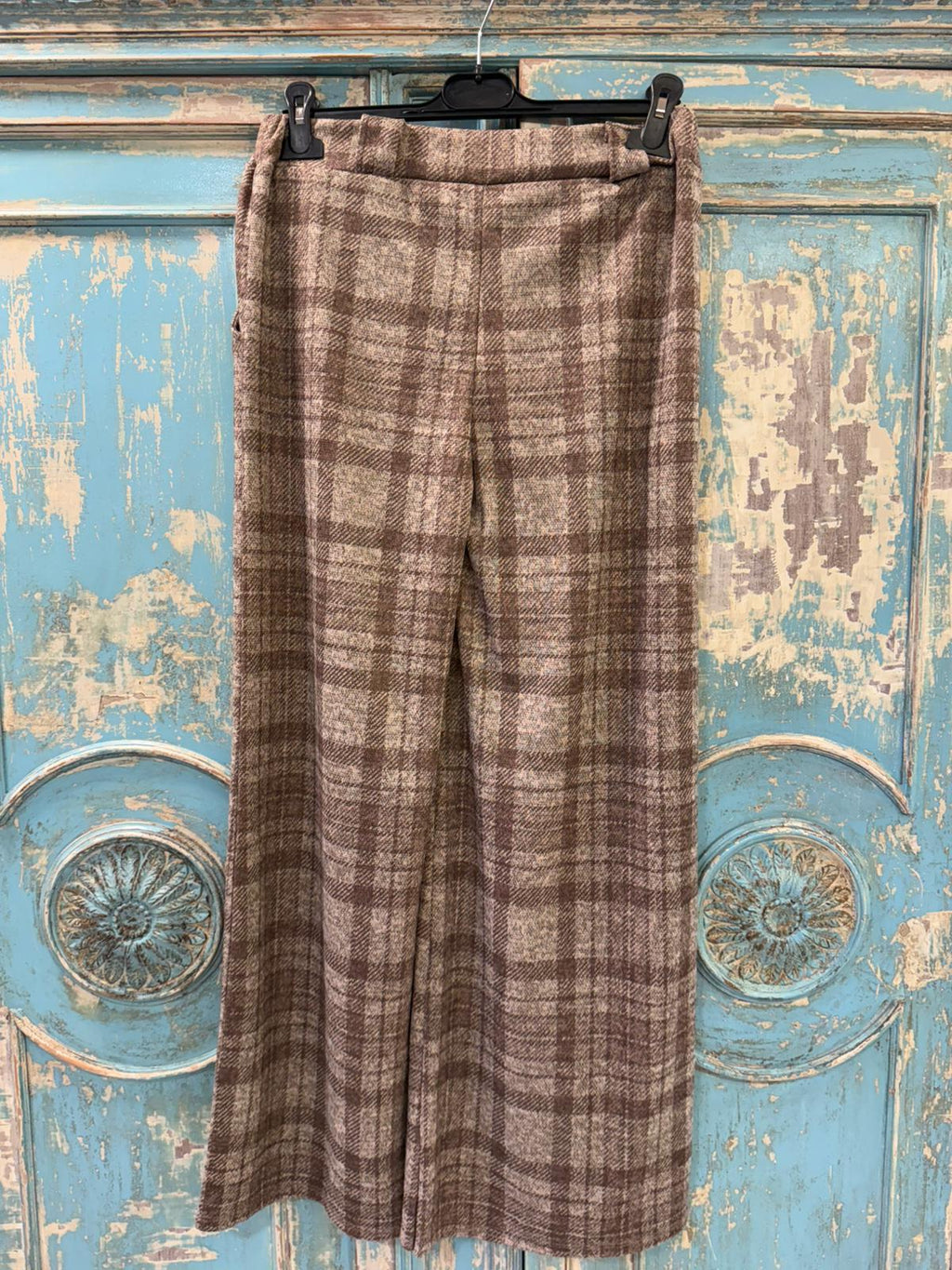 Pantalones de Cuadros Talla Única - 95% Poliéster 5% Elastano