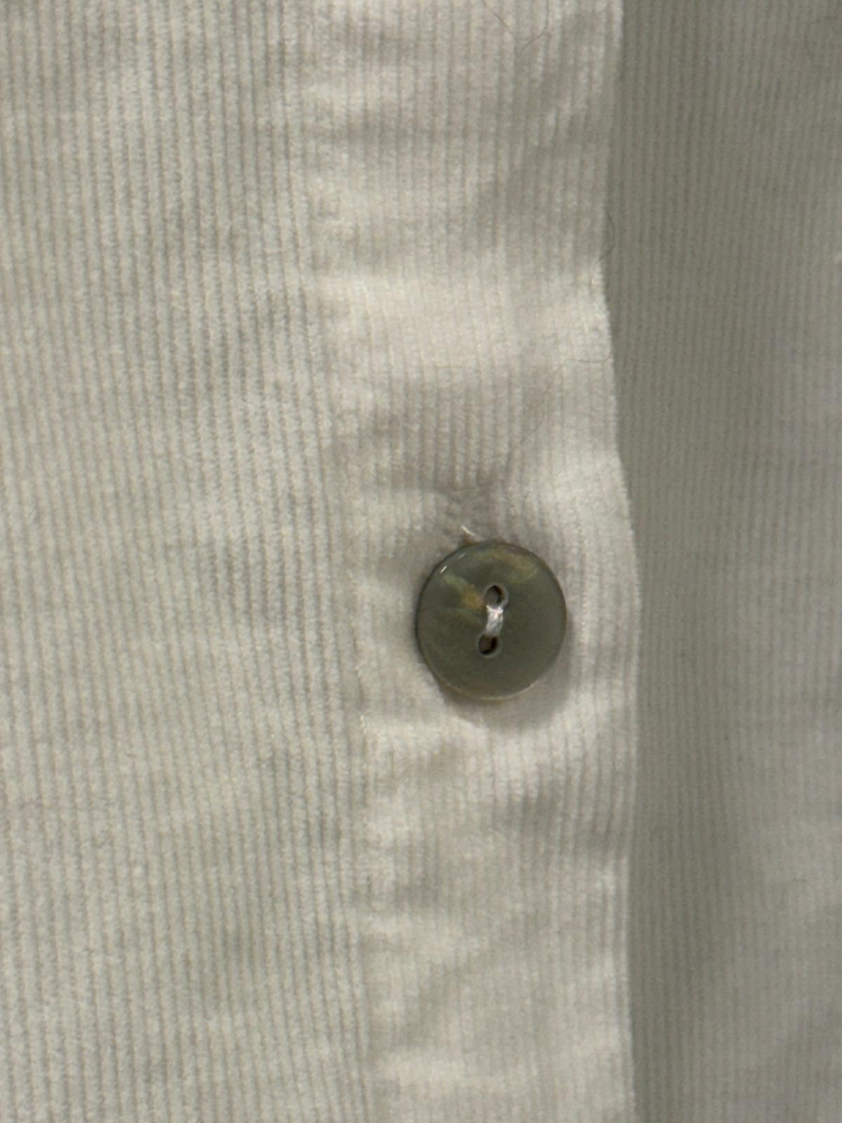 Chaqueta Blanca con Cuello Fruncido - 95% Algodón 5% Elastano