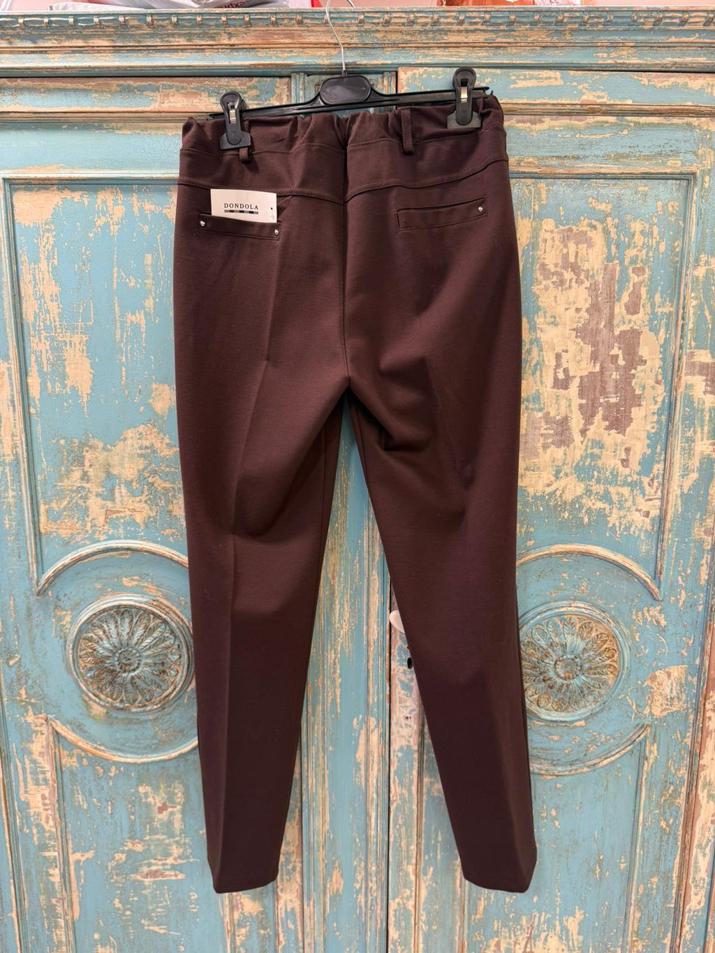 Pantalones de Vestir con Cintura Elástica - 65% Viscosa 30% Nylon