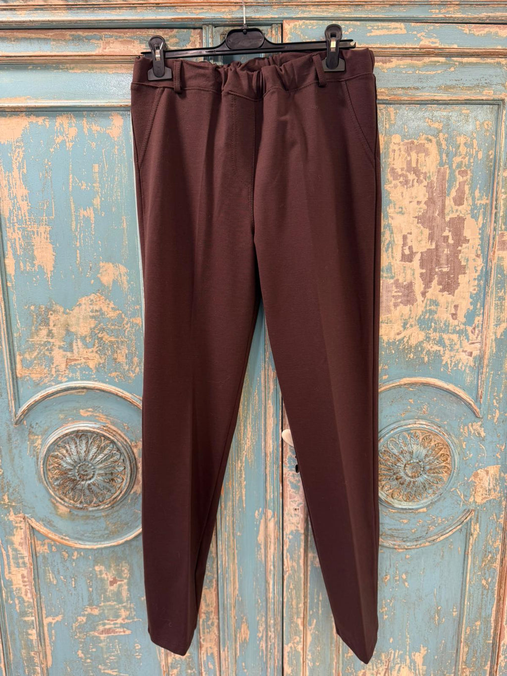 Pantalones de Vestir con Cintura Elástica - 65% Viscosa 30% Nylon