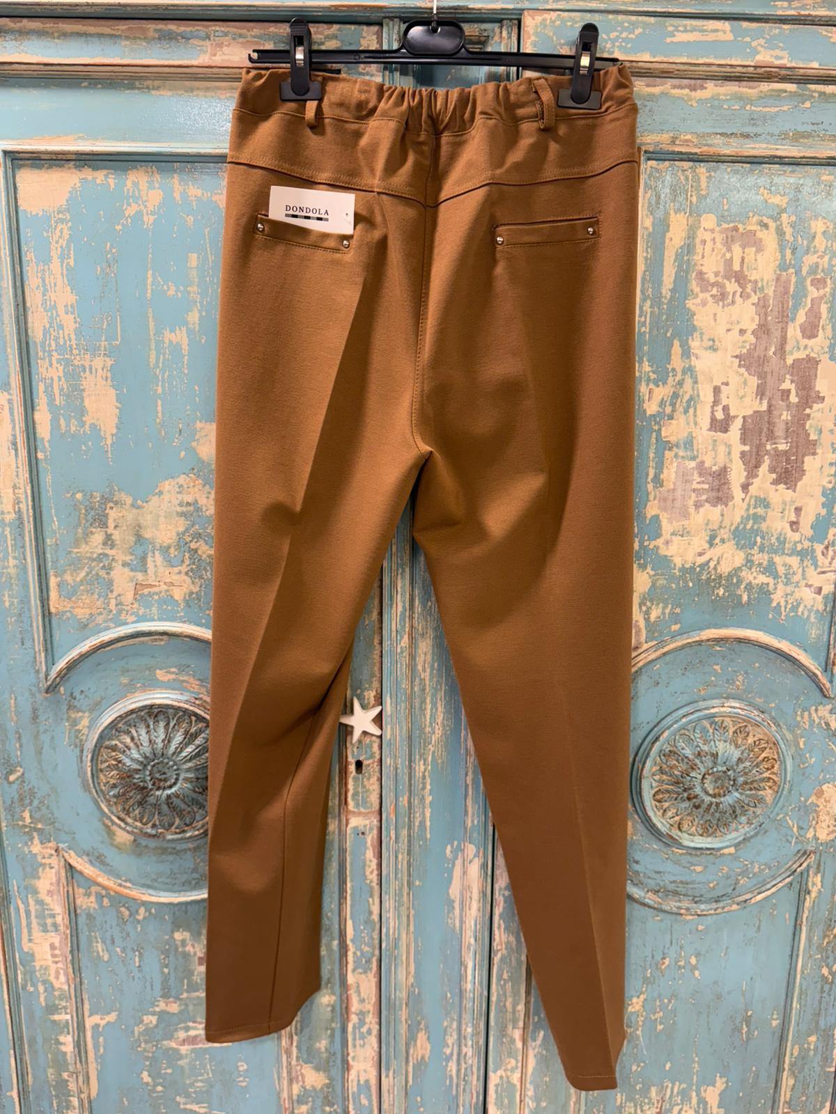 Pantalones de Vestir con Cintura Elástica - 65% Viscosa 30% Nylon