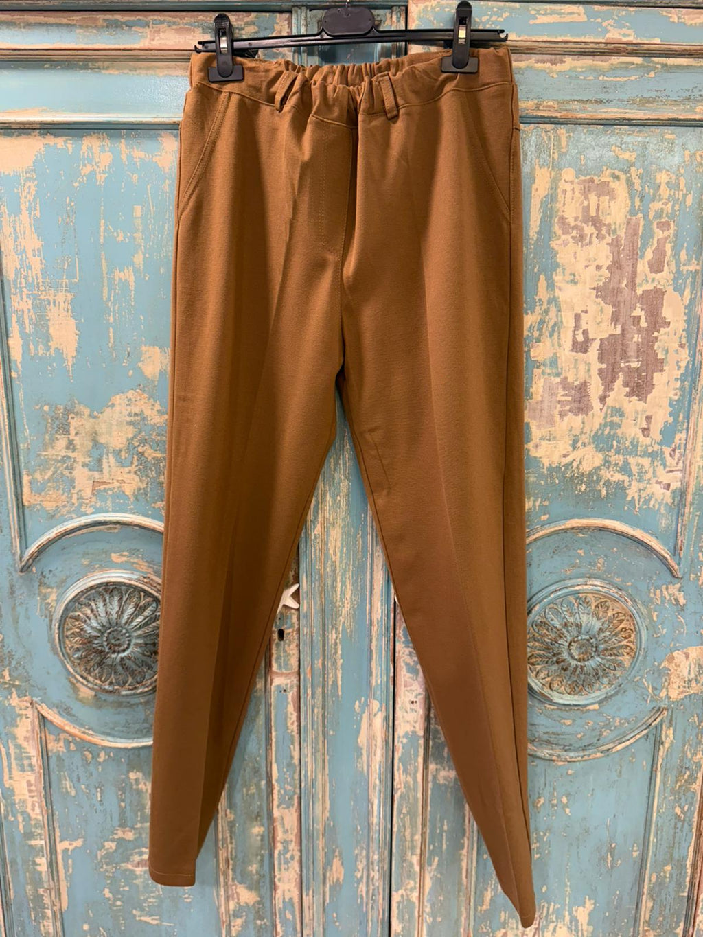 Pantalones de Vestir con Cintura Elástica - 65% Viscosa 30% Nylon