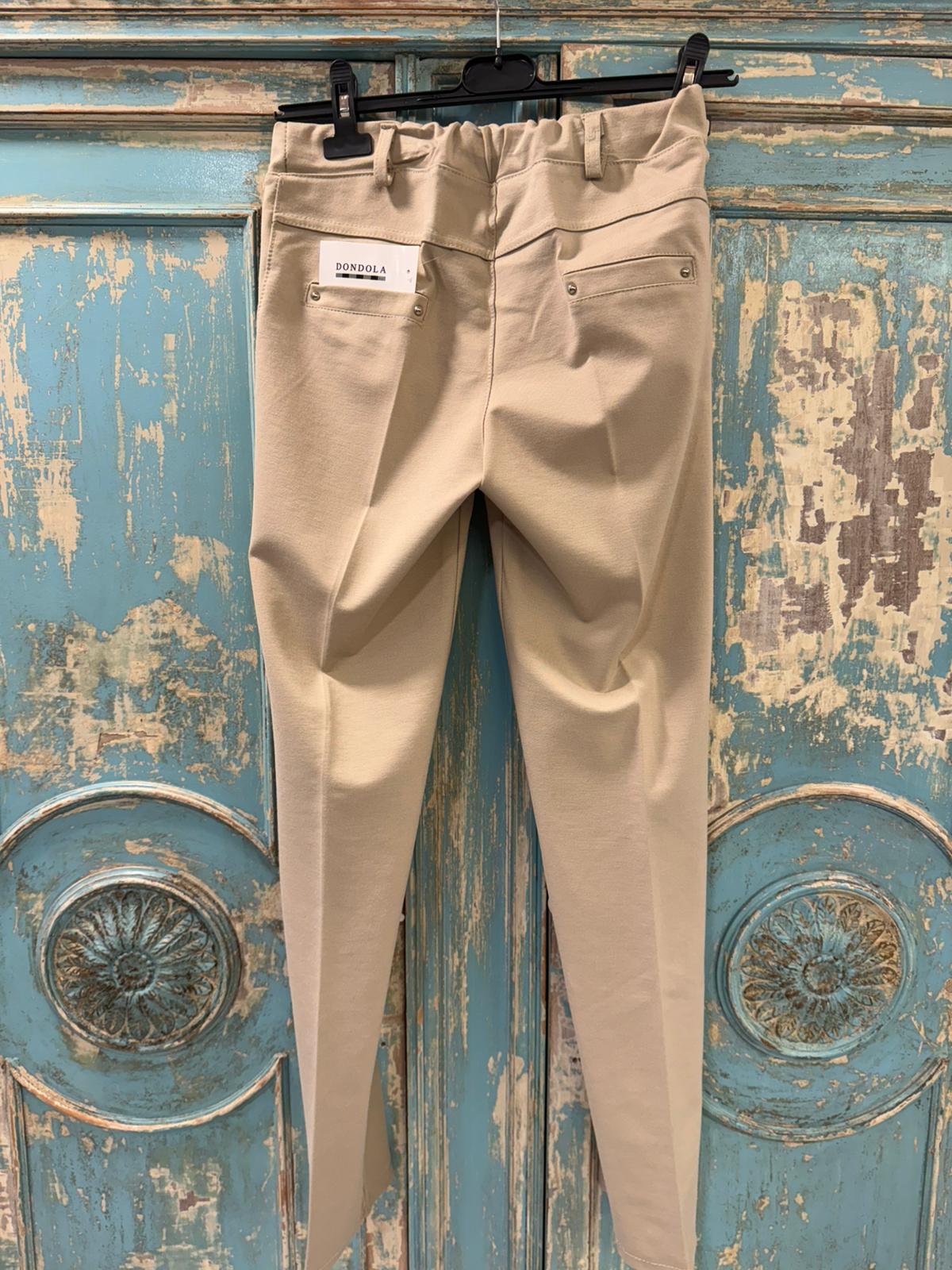 Pantalones de Vestir con Cintura Elástica - 65% Viscosa 30% Nylon