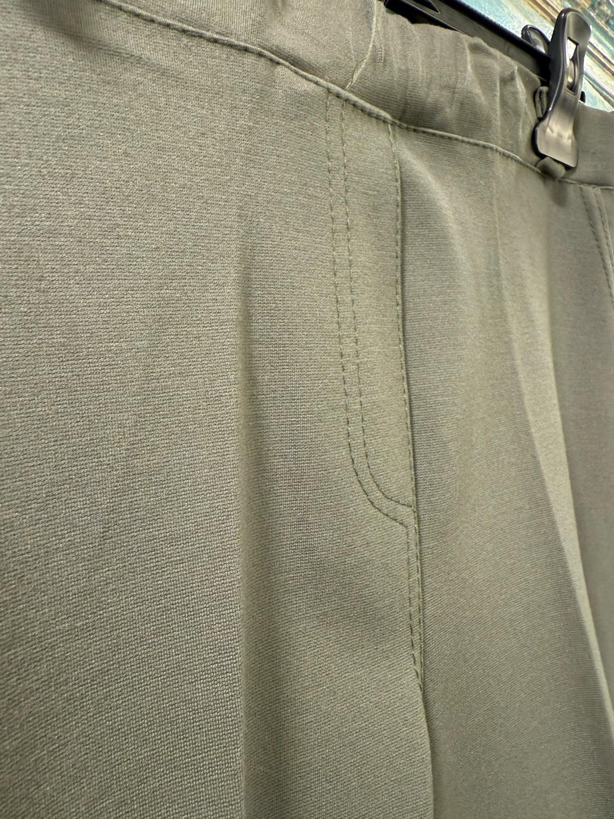 Pantalones de Vestir con Cintura Elástica - 65% Viscosa 30% Nylon