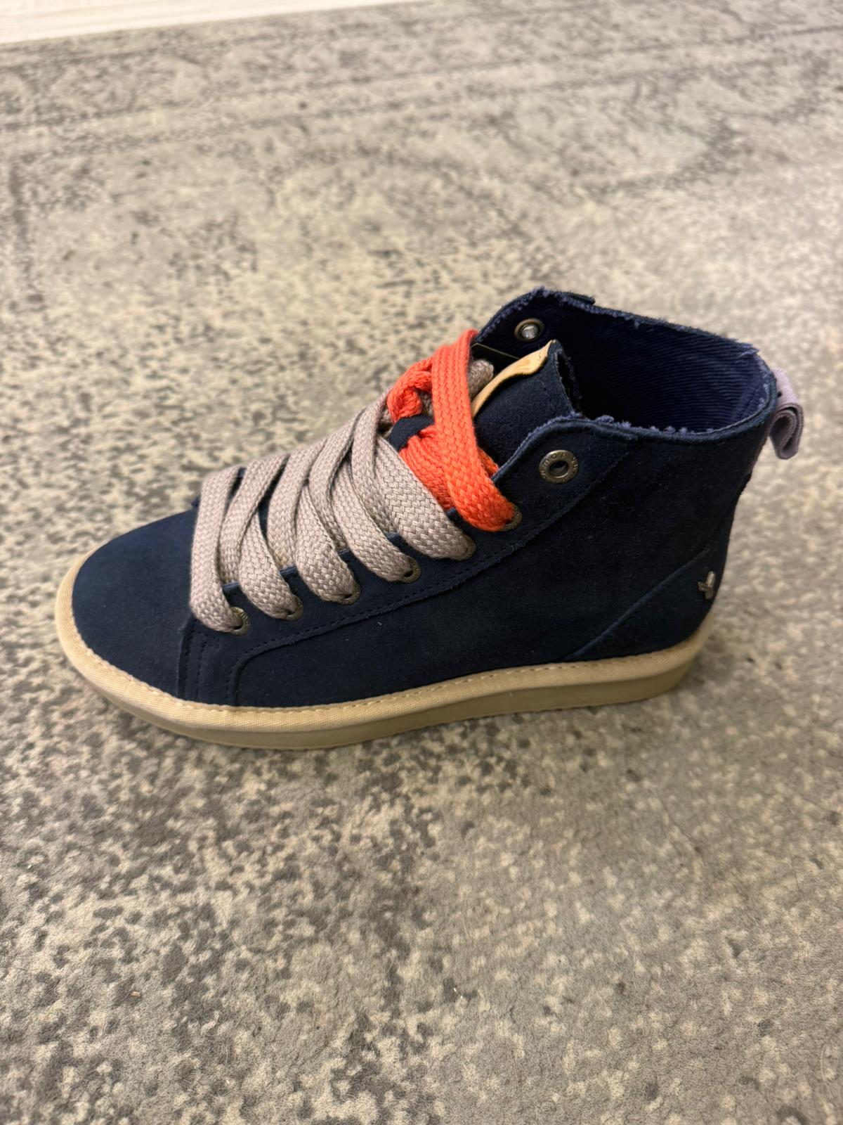 Botitas Deportivas Azul Marino Detalle Coral - Dondola Moda