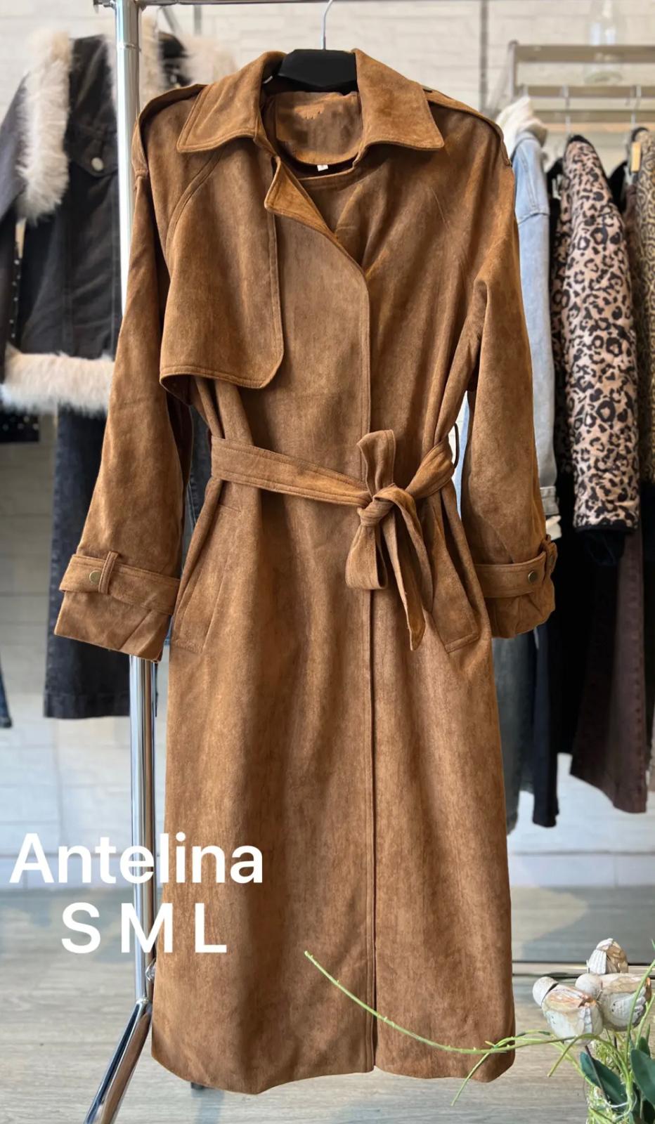 Abrigo Antelina Camel con Cinturón