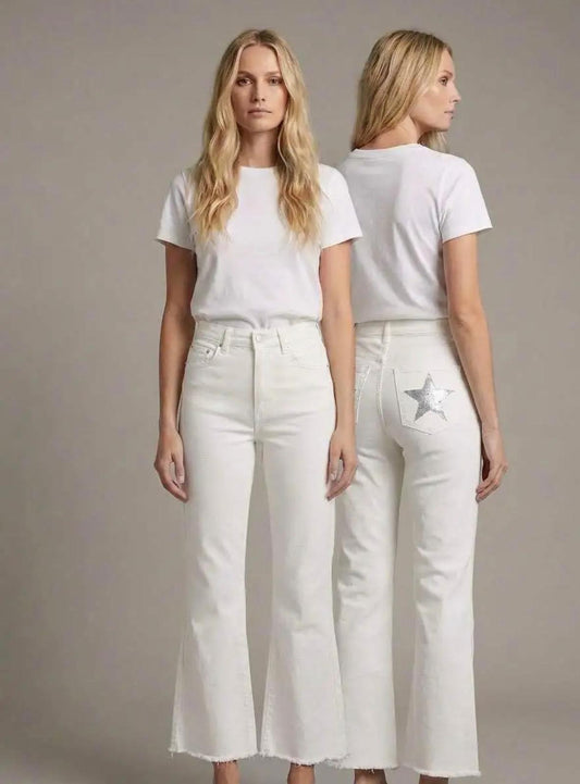 Pantalón Vaquero estrellas lurex