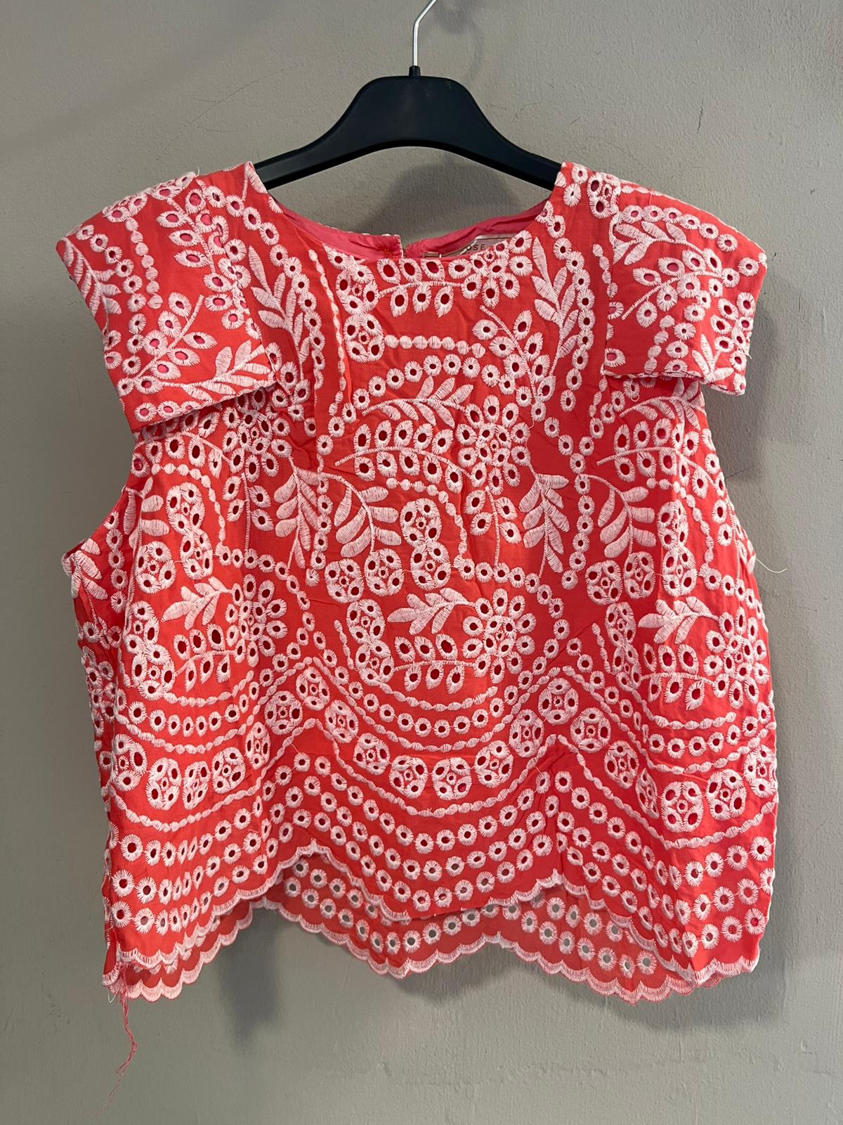 Conjunto Top y Falda Forrado con Cremallera Lateral