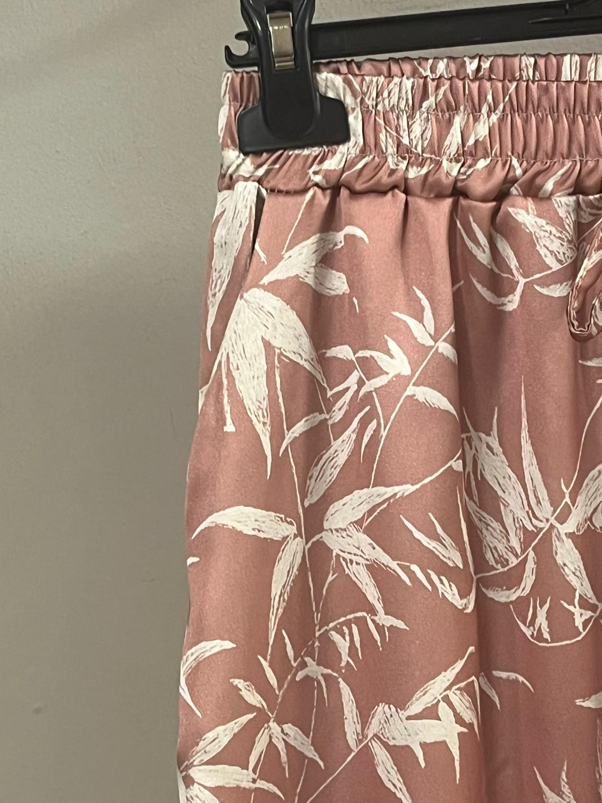 Conjunto Satinado Bambú Rosa Empolvado
