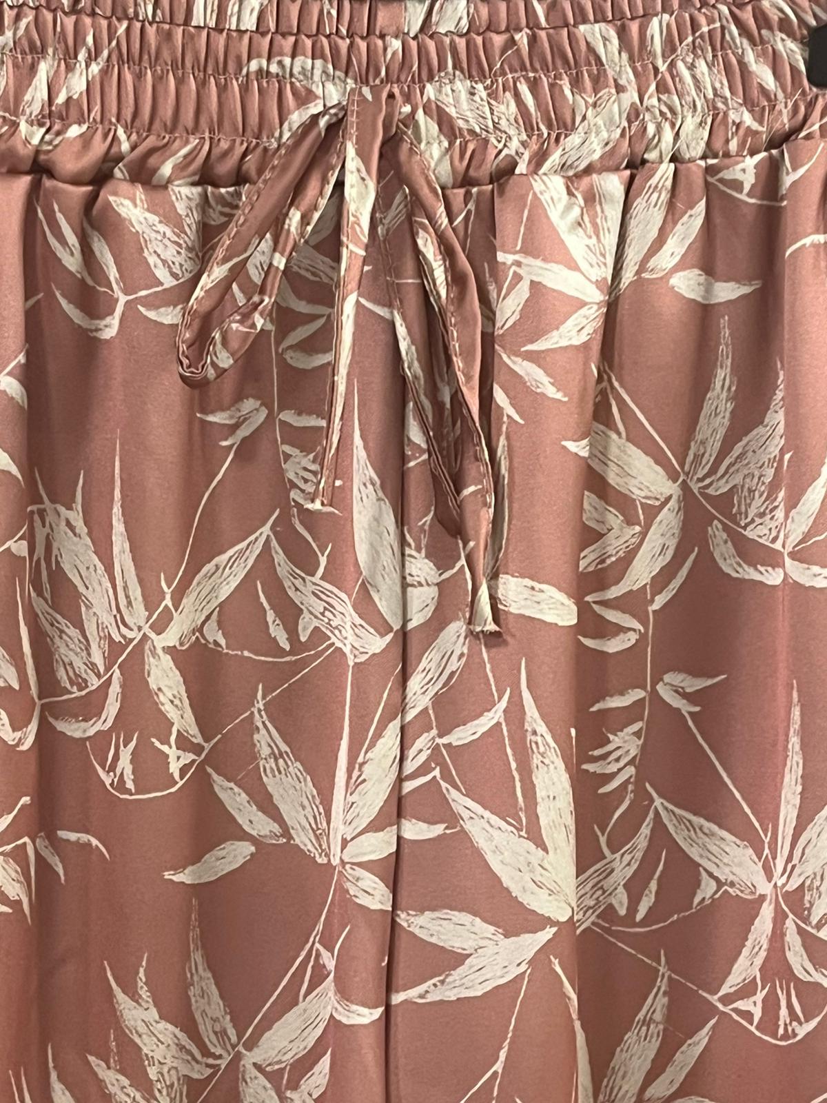 Conjunto Satinado Bambú Rosa Empolvado