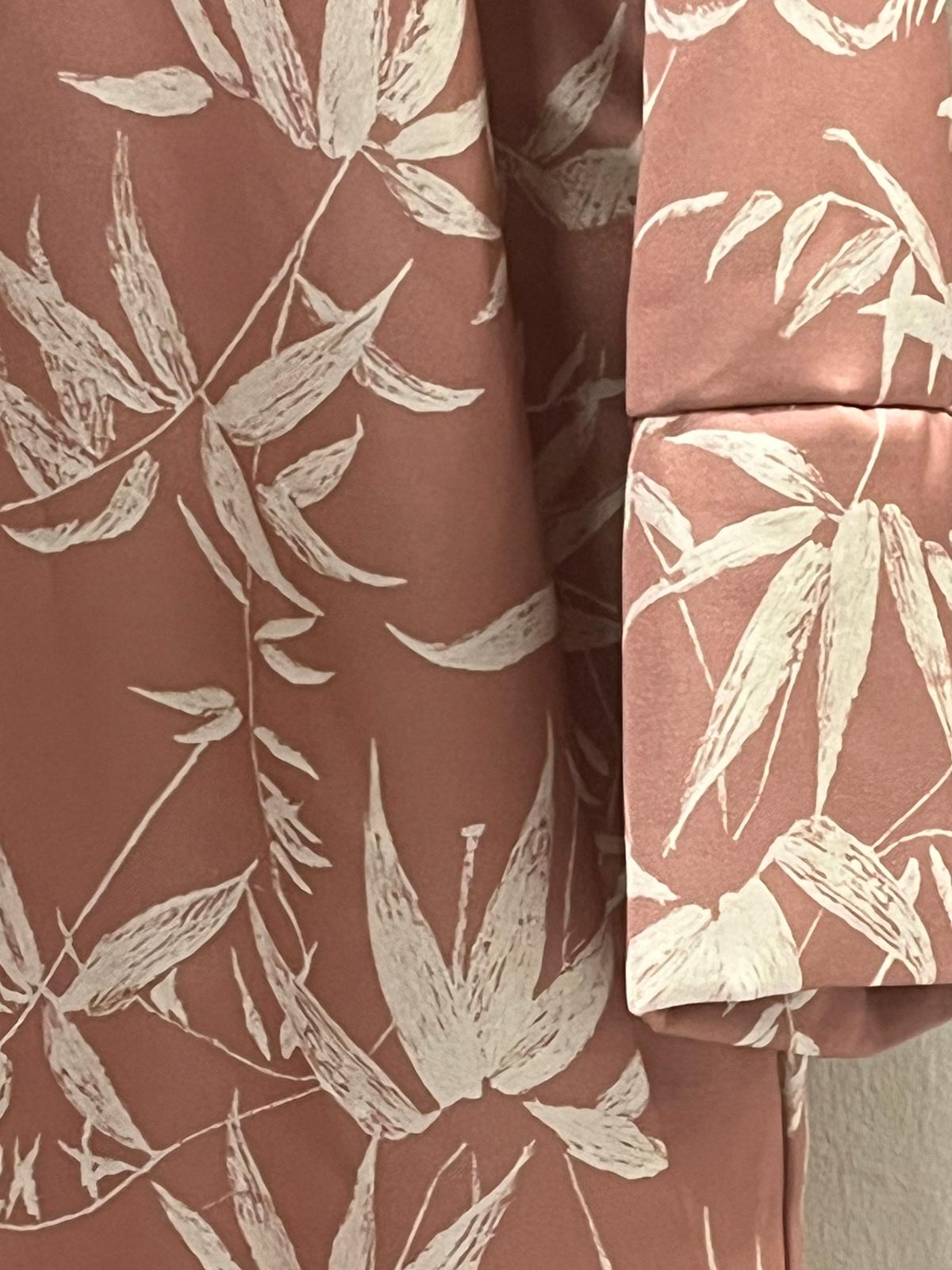 Conjunto Satinado Bambú Rosa Empolvado