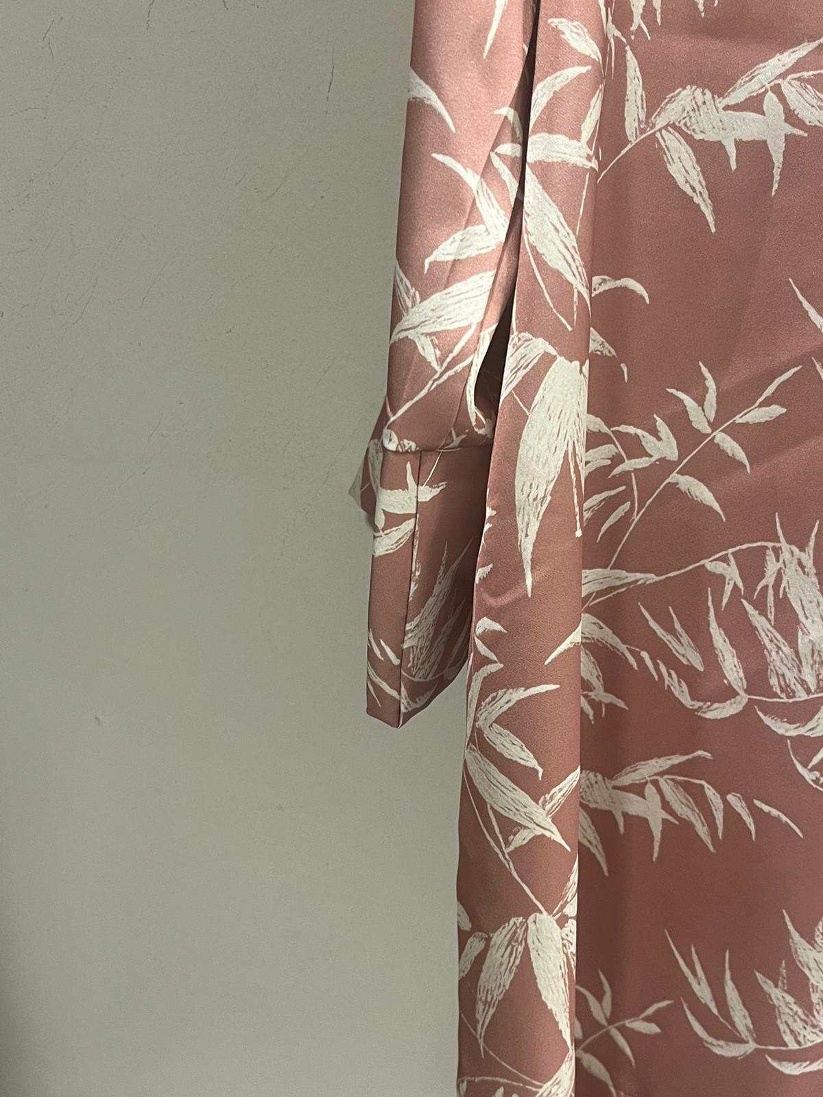 Conjunto Satinado Bambú Rosa Empolvado