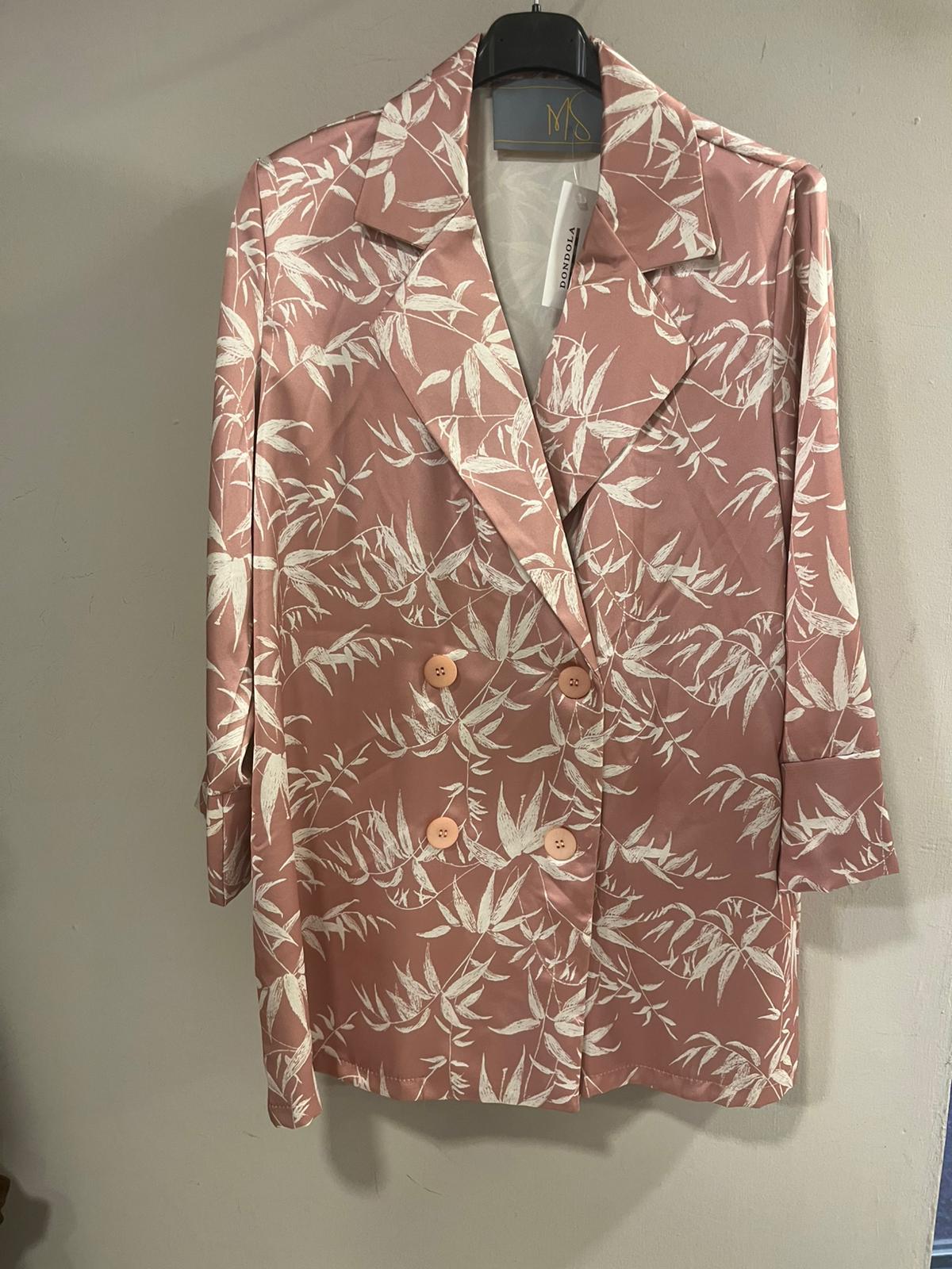 Conjunto Satinado Bambú Rosa Empolvado