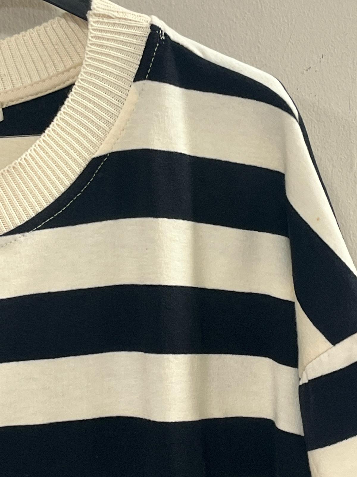 Camiseta Rayas Acabado Lencero