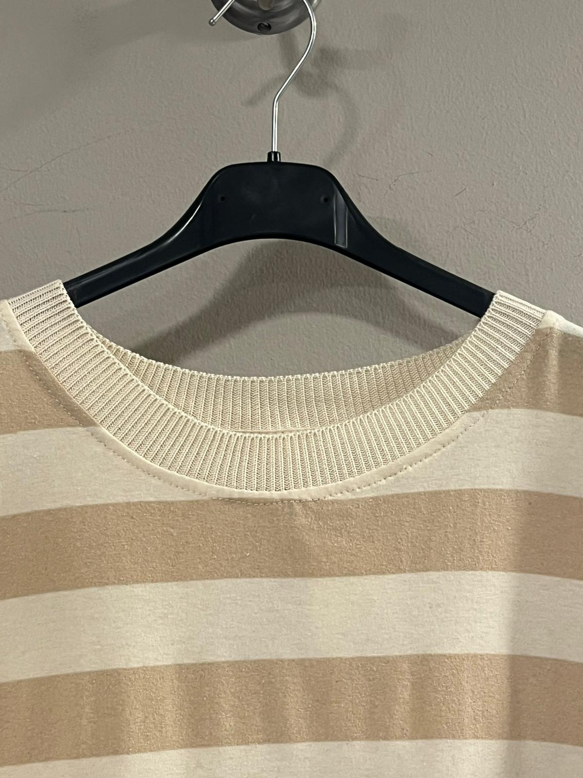 Camiseta Rayas Acabado Lencero