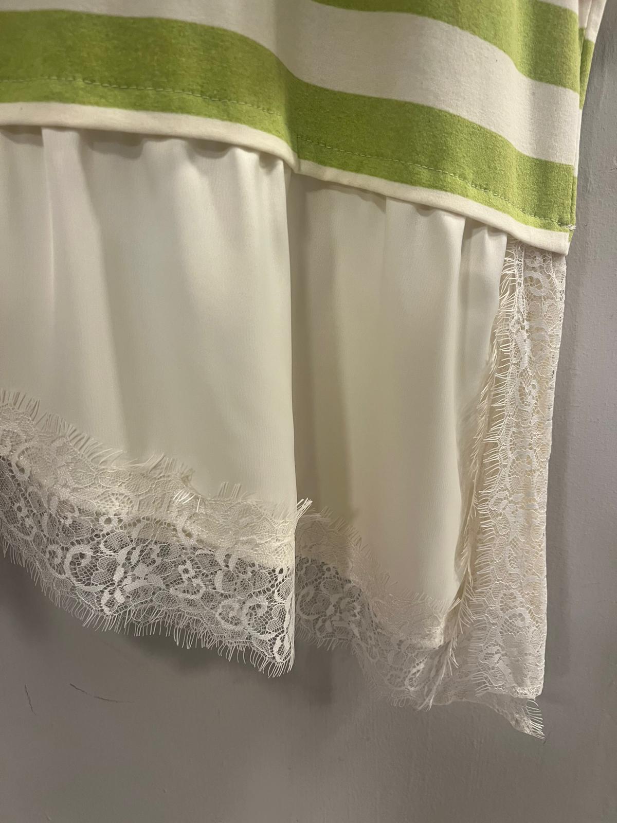Camiseta Rayas Acabado Lencero